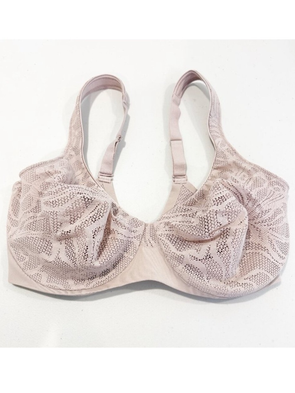 Bali Bra Size 38DD Nude Mesh Underwire Minimizer Coolest Smoothing Top Classic